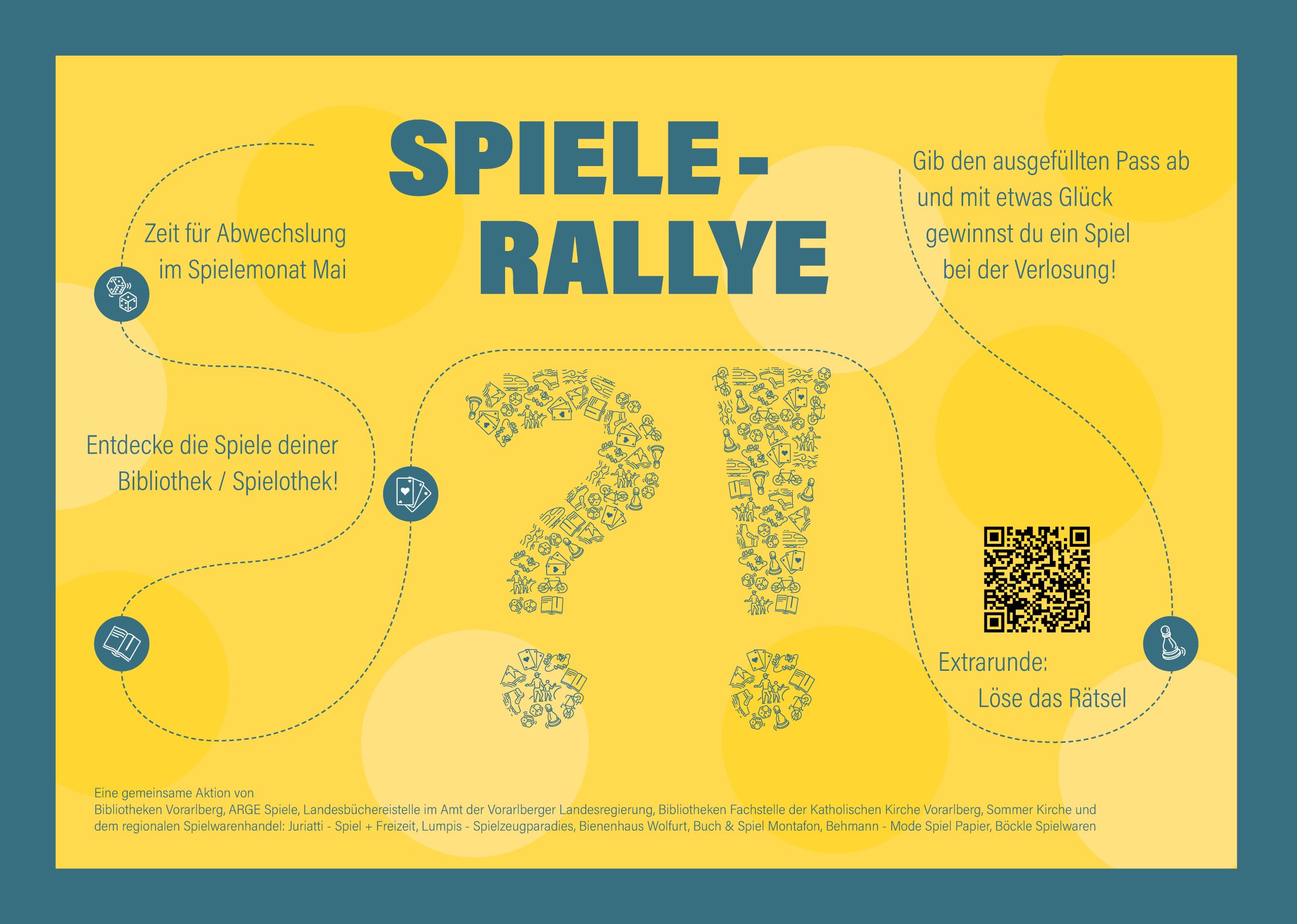 Plakat Spiele-Rallye